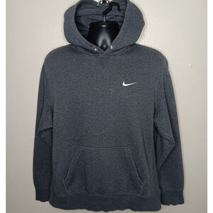 Nike The Athletic Dept Men's Large Hoodie Sweatshirt Swoosh Logo Dark Gray